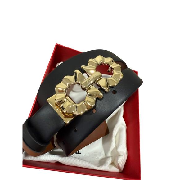 Salvatore Ferragamo Womens Adjustable Reversible Shaped Gancini Belt 85 - Picture 3 of 7